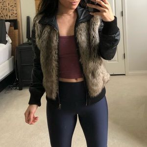 Jack BB Dakota faux fur jacket S